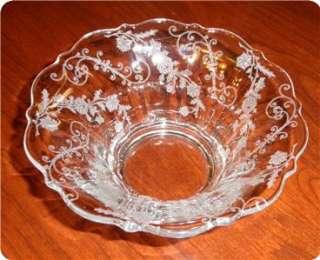   for sale is a Cambridge ~ Elaine Etched ~ Mayonnaise Bowl ~ 3900