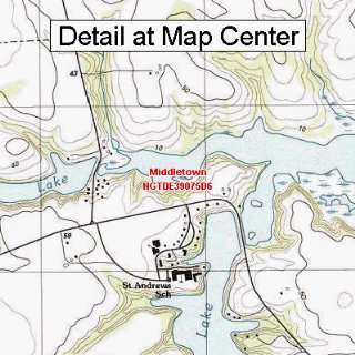 USGS Topographic Quadrangle Map   Middletown, Delaware (Folded 