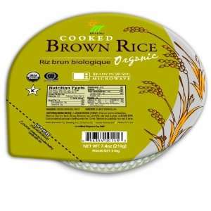 Minsley Cooked Brown Rice Bowl, Organic, Reday in 90 sec.Microwave, 7 