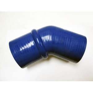  OBX Reinforced Silicone 45° Humped Elbow Coupler   Blue 2 