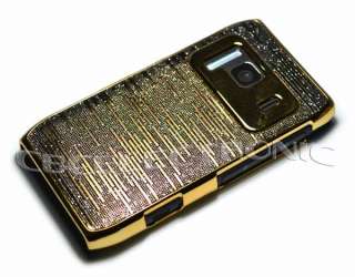 New Dark Gold Bling hard case skin cover for nokia N8  