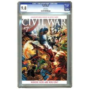  Civil War #7 Michael Turner Variant Cover 1 in 15 CGC 9.8 