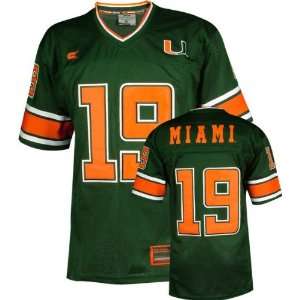 Miami Hurricanes All Time Team Color Youth Football Jersey  