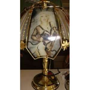  NEW FANTASY TOUCH LAMP   ANTIQUE BRASS BASE