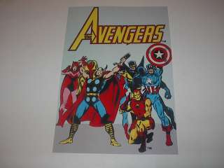 MARVEL CLASSIC HEROES THE AVENGERS POSTER PIN UP L@@K  