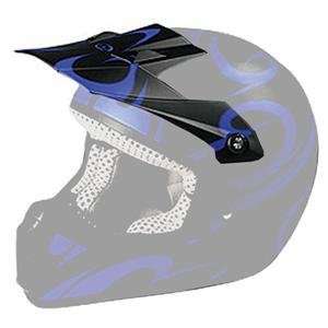 Answer Racing Visor for Comet Comp Helmet     /Zenith Matte Black/Blue