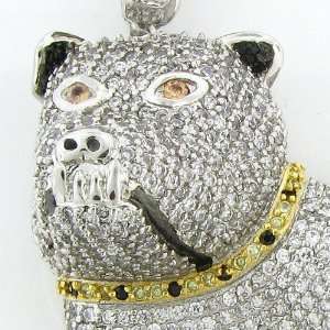  Mens Iced Out Hip Hop White Gold Plated Cubic Zircoina(CZ 