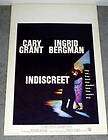 INDISCREET original 1958 rolled poster CARY GRANT/INGRI