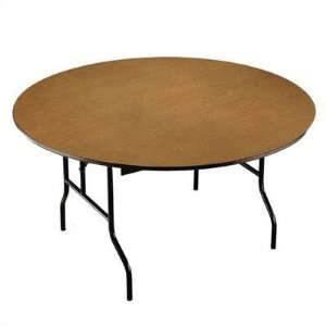 Midwest Folding OVxxEP Oval Banquet Table with Padded Top Metal Finish 