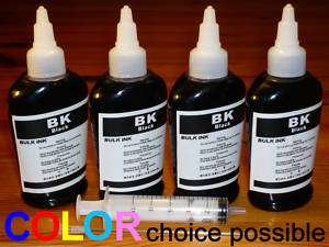 Bulk 4 black refill ink for Dell inkjet printer  