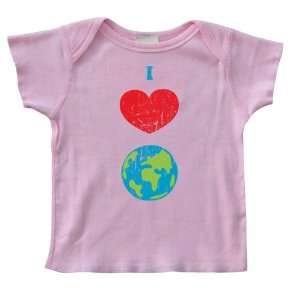   Infant S/S Organic T Shirt I (heart) Earth