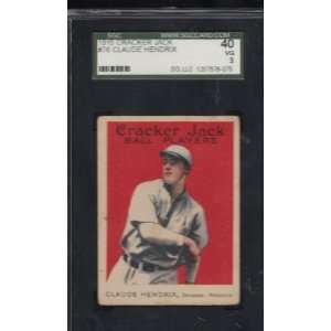  1915 Cracker Jack #76 Claude Hendrix Federal League SGC 40 