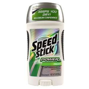 Mennen Speed Stick for Men, Antiperspirant/deodorant, Power Fresh, 3 