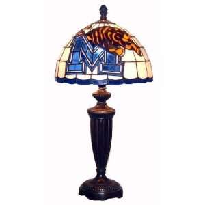   Memphis Tigers Tiffany Style Stained Glass Table/Desk Lamp Sports