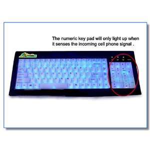 Logisys Phone Smart LED Illuminated Keyboard (BLACK) Electronics