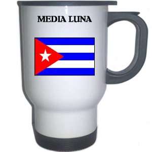  Cuba   MEDIA LUNA White Stainless Steel Mug Everything 