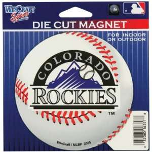 Colorado Rockies   Baseball Logo In/Out Magnet MLB Pro Baseball 