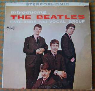 VG+ Introducing The Beatles Stereophonic VJ Vee Jay SR 1062 LP  