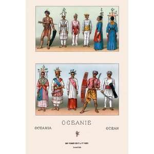 Oceania   Malaysians and Indonesians by Auguste Racinet 