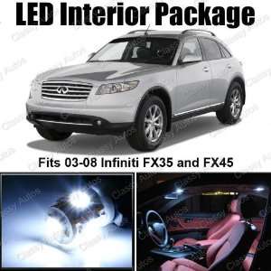 Infiniti FX35 and FX45 White Interior LED Package (13 Pieces)