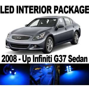  Infiniti G37 Sedan 2008 Up BLUE 9 x SMD LED Interior Bulb 