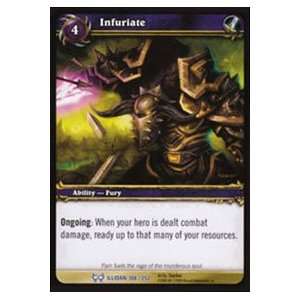   Hunt for Illidan Single Card Infuriate #108 Rare [Toy] Toys & Games