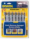 Bolt Screw Extractor, irwin power grip 394100 5 pack