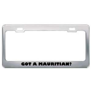 Got A Mauritian? Nationality Country Metal License Plate Frame Holder 