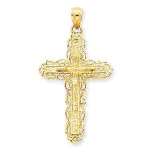  14kt 1 3/8in INRI Crucifix/14kt Yellow Gold Jewelry