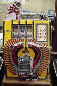 Antique Slot Machine 1931 Mills WAR EAGLE Re Manufactured Takes & Pays 
