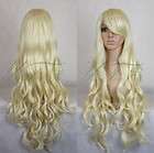 Cosplay Wig New Long Platinum Blonde Wavy Wigs 100cm  