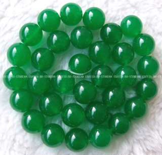 New 14mm Green Jade Round Gemstone Beads 14.5  