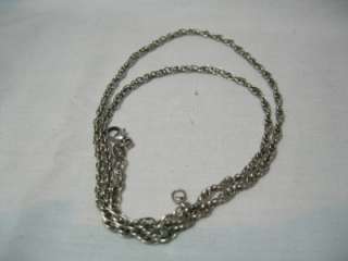 JAMES AVERY STERLING SILVER ROPE CHAIN NECKLACE 18  