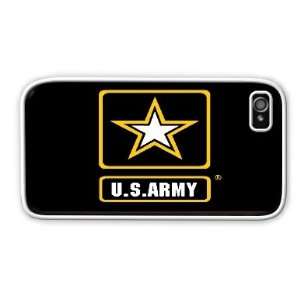  Army New Design Apple iPhone 4 4S Case Cover White 