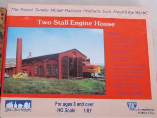   of 2 Building Kits Two Stall Engine House/Lumber Yard & Office  