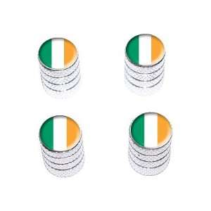  Irish Ireland Flag   Tire Rim Valve Stem Caps   Aluminum 