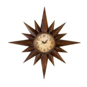 Wrought Iron Metal Wall Clock scupturer art 21x21 916 great gift idea
