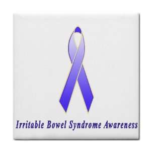  Irritable Bowel Syndrome Awareness Ribbon Tile Trivet 