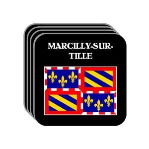  Bourgogne (Burgundy)   MARCILLY SUR TILLE Set of 4 Mini 
