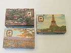 Three Vintage Used Color Jigsaw Jaymar Bantam Pocket Picture Puzzles 