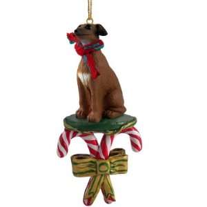 Italian Greyhound Dog Candy Cane Christmas Holiday Ornament