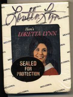 Heres LORETTA LYNN Autographed Sealed 8 Track  