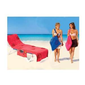 Red Itsa Towel/bag Sun Lounger Cover for the Beach or Pool  