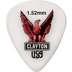  Clayton Acetal Standard Guitar Picks 1.52MM 1 Dozen 
