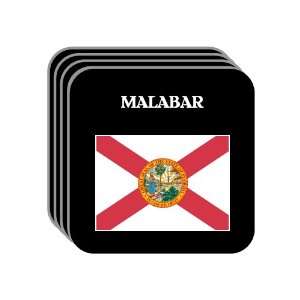 US State Flag   MALABAR, Florida (FL) Set of 4 Mini Mousepad Coasters