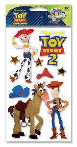 Toy Story WOODY and JESSIE 3d Scrapbook Stickers  