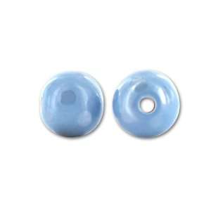  18mm Porcelain Ball Blue on Blue Dots Arts, Crafts 