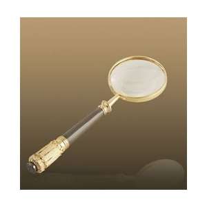   Antique Gold and Oxidized Platinum Magnifying Glass