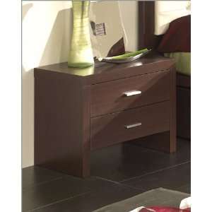   Style Night Stand in Wenge Finish Made in Spain 33B13