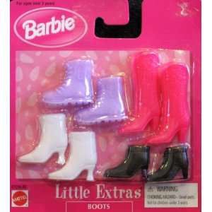  Barbie Little Extras Boots   4 Assorted Pairs (1998 
